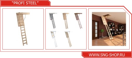 Чердачная лестница PROFI STEEL KIT